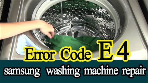 This could mean that the water is not being drained properly or at all. . Midea washer e4 error code